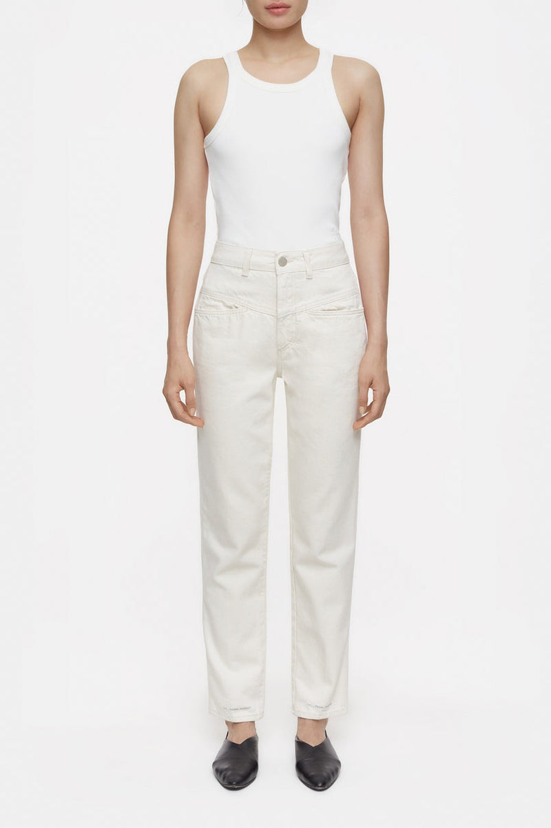 Jeans Pedal Pusher - Ivory - Femme