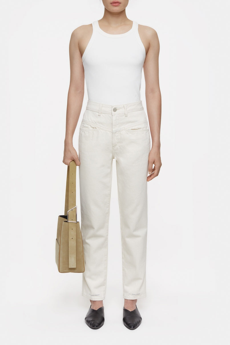 Jeans Pedal Pusher - Ivory - Femme