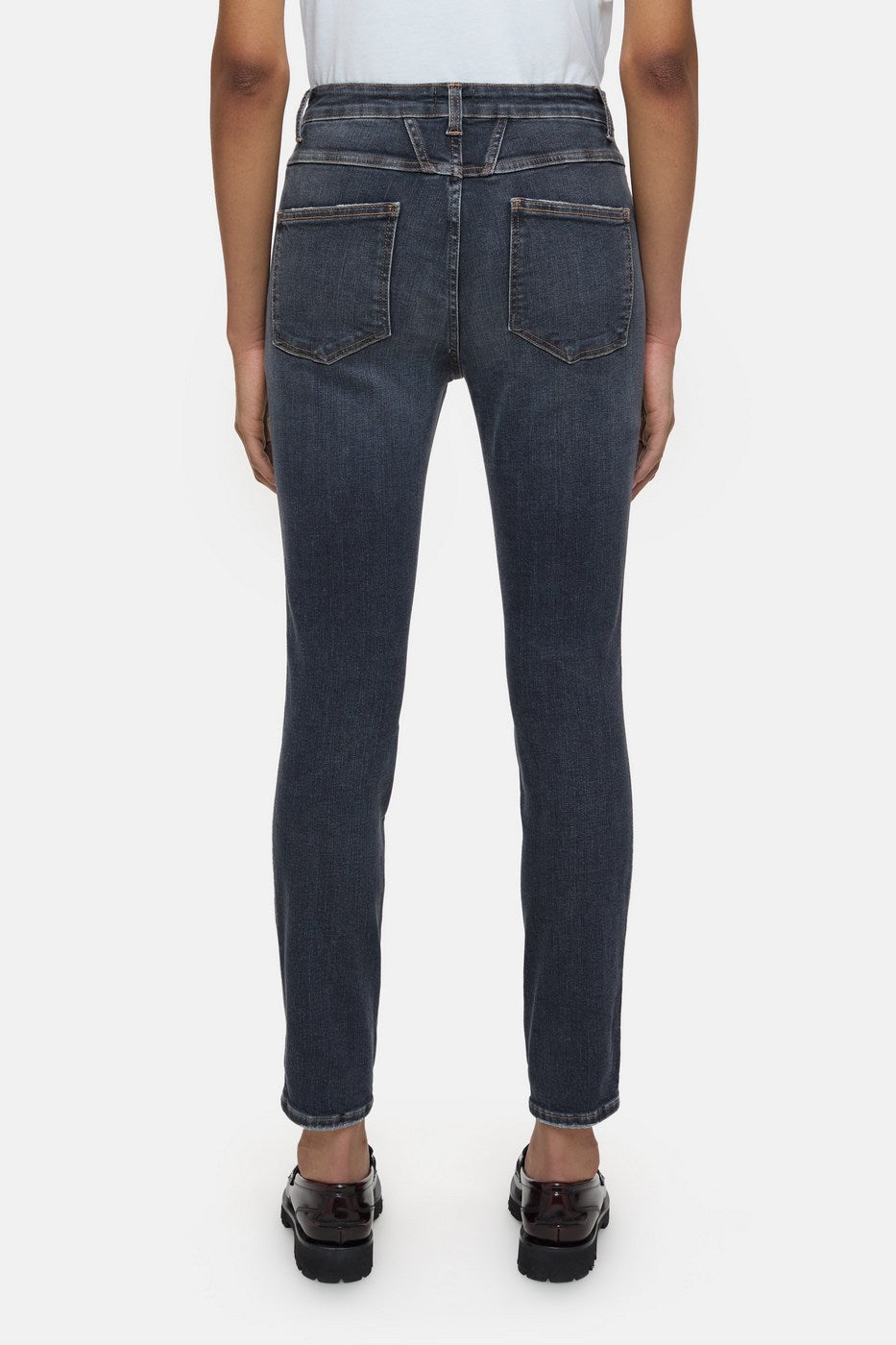 Vaquero Skinny Pusher - Dark Grey - Mujer