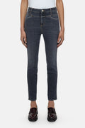 Vaquero Skinny Pusher - Dark Grey - Mujer