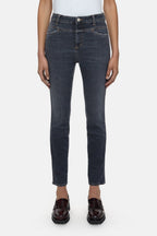 Vaquero Skinny Pusher - Dark Grey - Mujer