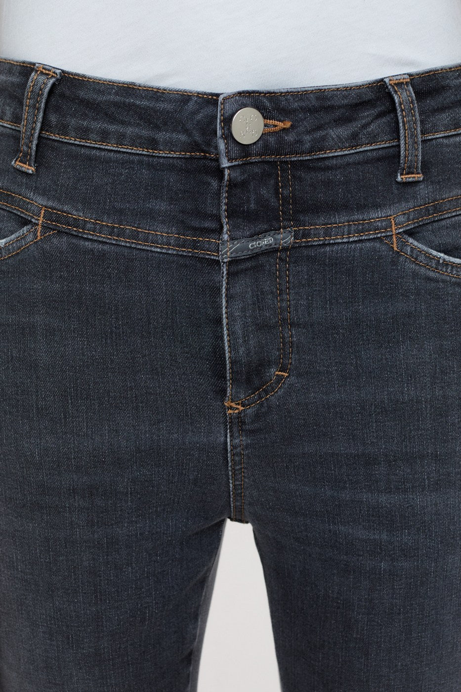 Vaquero Skinny Pusher - Dark Grey - Mujer