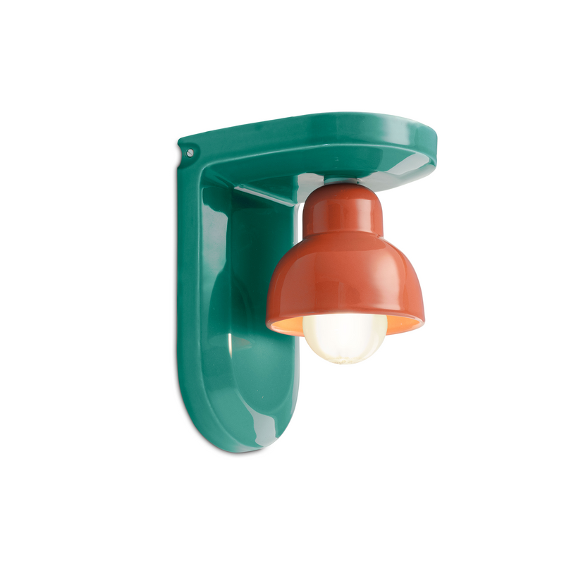 Applique Murale Berimbau - Azul/Poké Orange