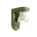 Applique Murale Berimbau - Vert Feuille/Blanc Os