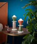 Lampe De Table Berimbau - Pokè Orange/Vert Feuille