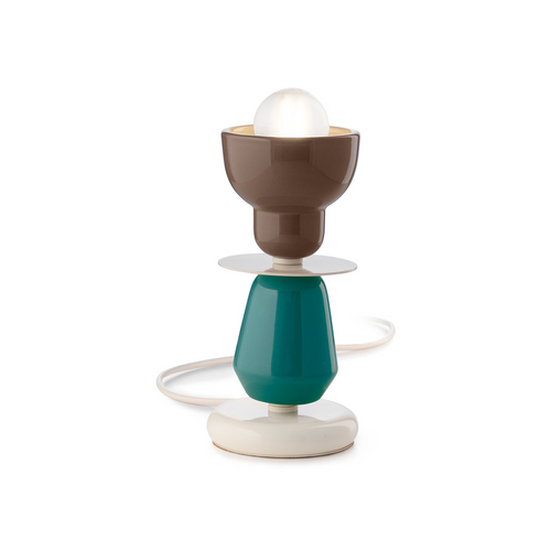 Lampe De Table Berimbau - Moka/Azul