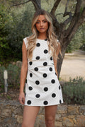 Robe À Pois Olivia - Blanche