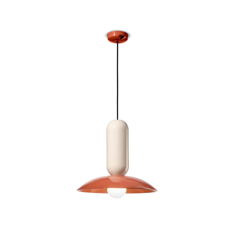 Suspension Pau - Pokè Orange/Blanc D'Os