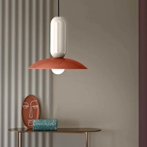 Suspension Pau - Pokè Orange/Blanc D'Os