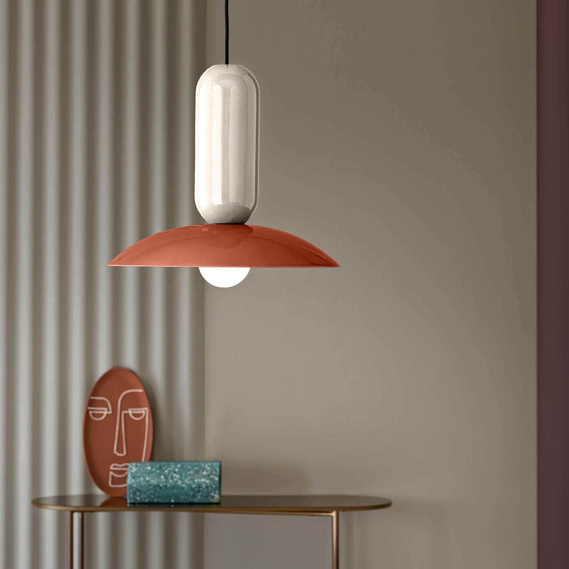 Suspension Pau - Pokè Orange/Blanc D'Os