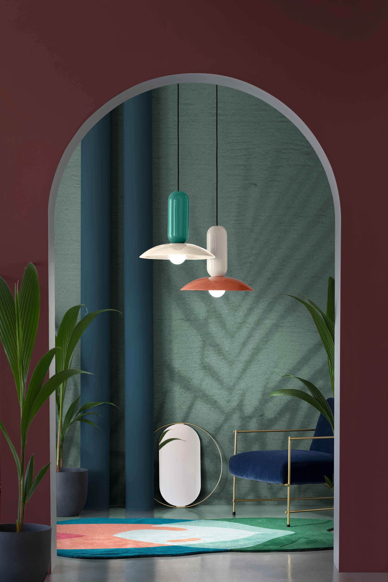 Suspension Pau - Blanc Os/Azul