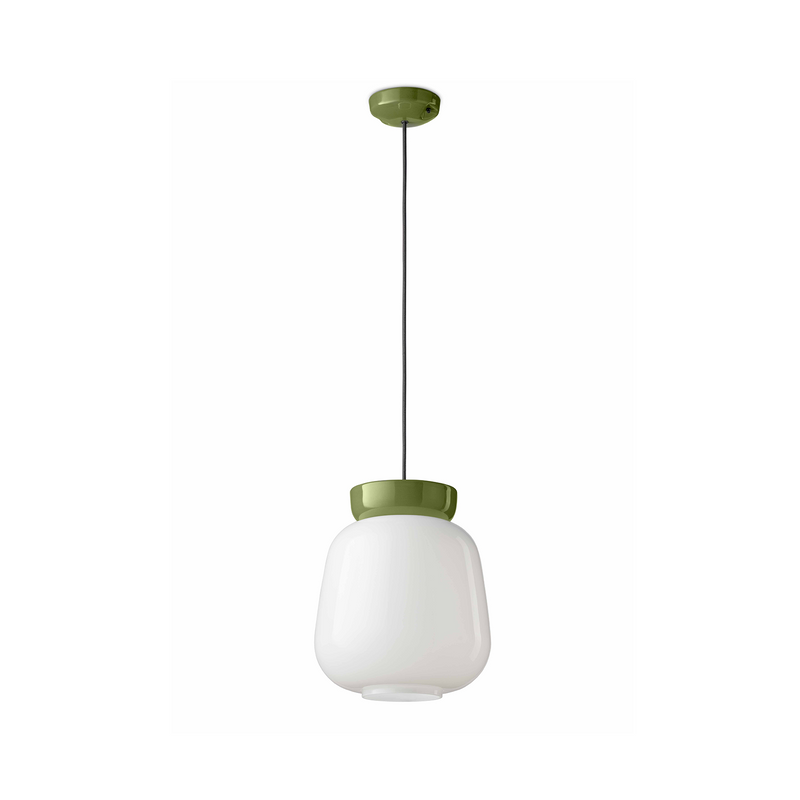 Suspension Corcovado - Vert Feuille/Blanc Lait