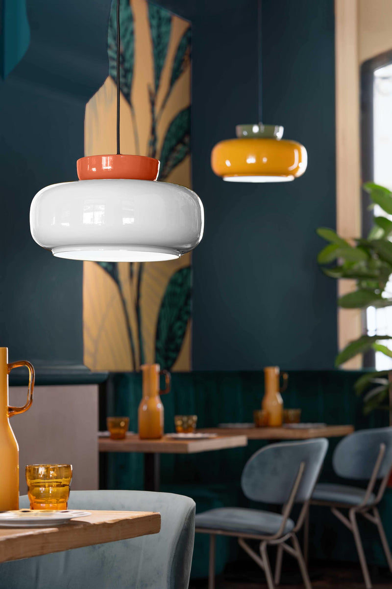 Suspension Maracana' - Pokè Orange/Lait Blanc