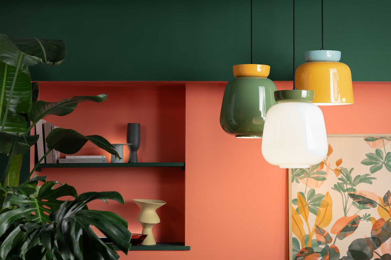 Suspension Corcovado - Bleu Clair/Jaune