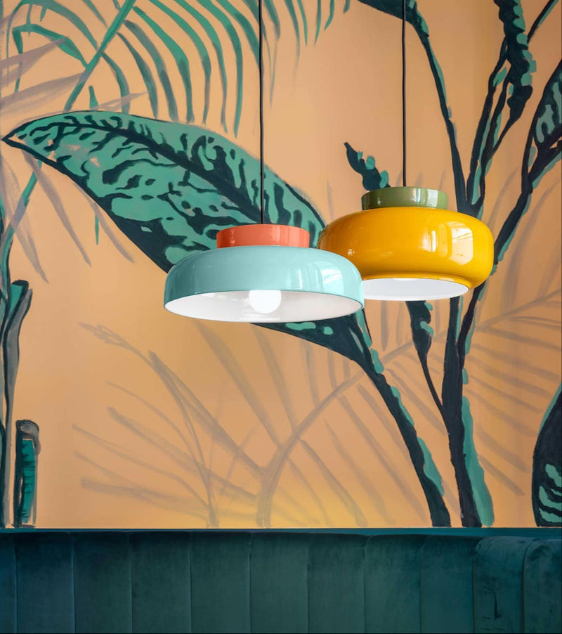 Suspension Maracana' - Pokè Orange/Bleu Clair