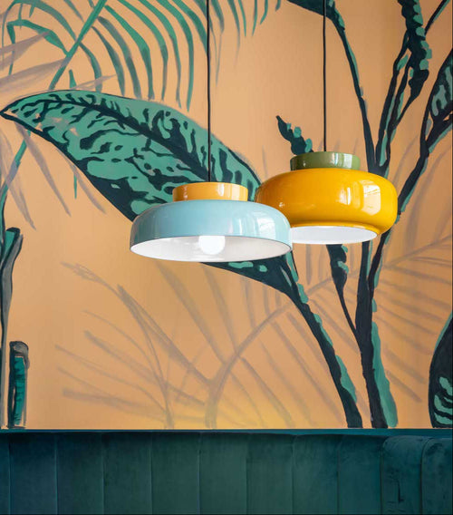 Suspension Maracana' - Jaune/Bleu Clair