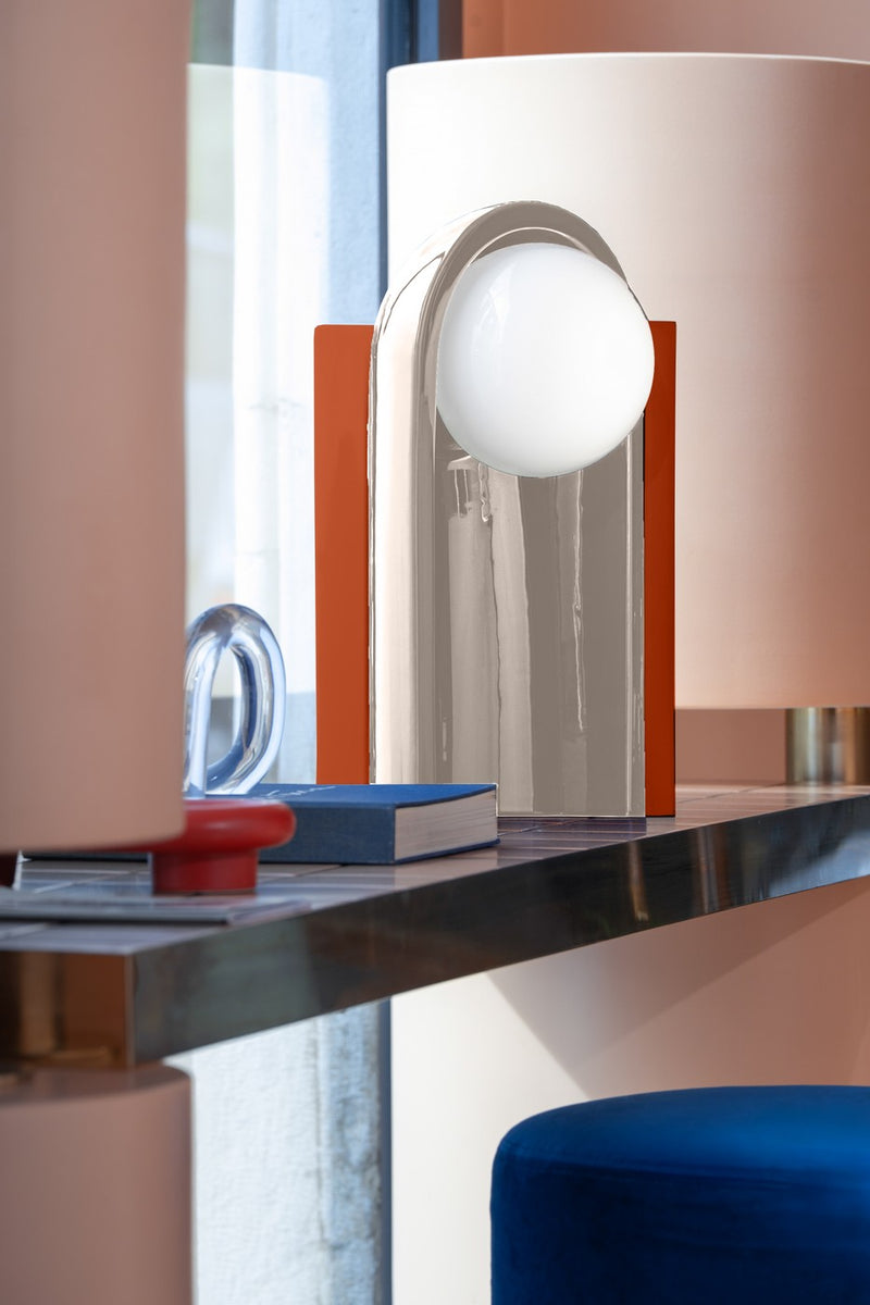 Lampe De Table Cléo - Fox Orange/Bone White