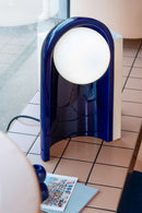 Lampe De Table Cléo - Bone White/Robot Blue