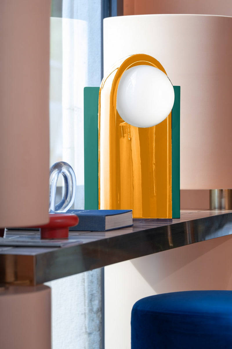 Lampe De Table Cléo - Azul/Yellow