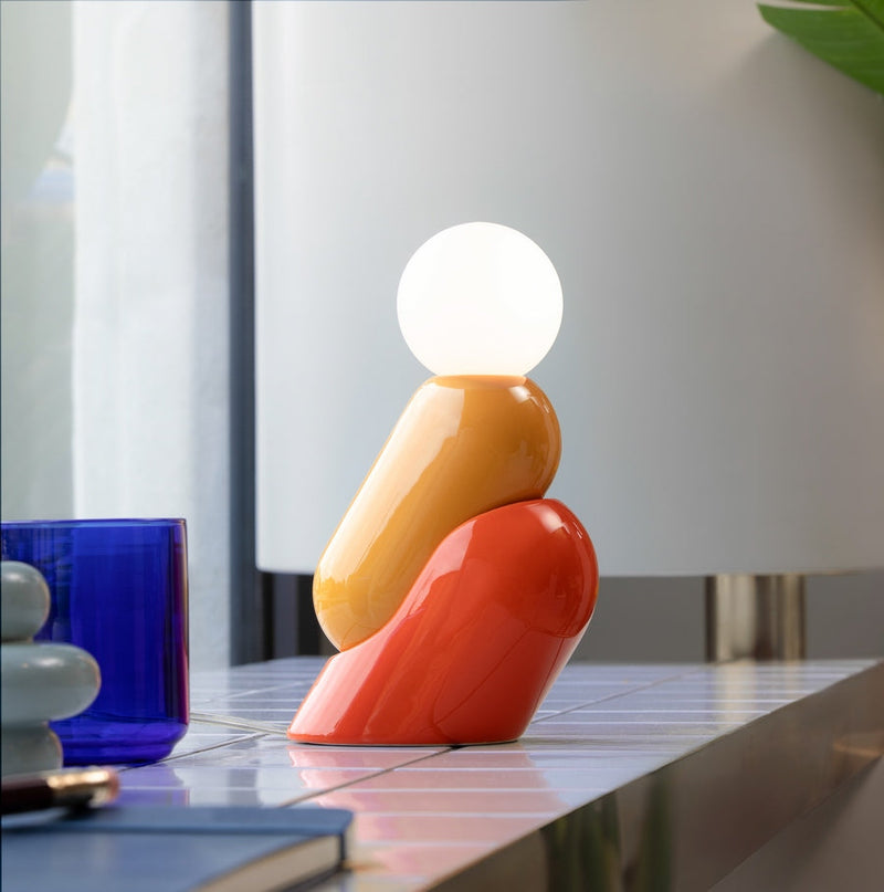 Lampe De Table Tata - Yellow/Fox Orange