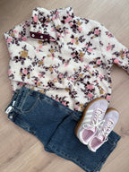 Jersey de borreguito floral Gina