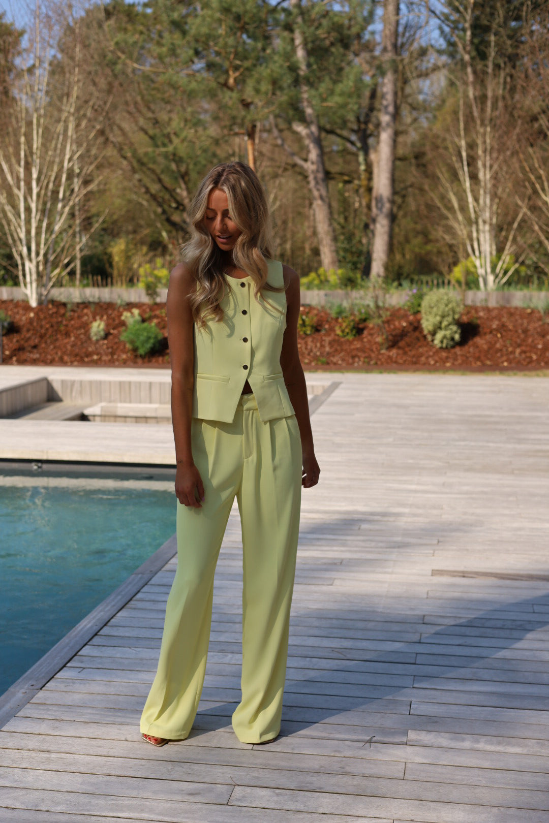 Maya Yellow - Straight Pants