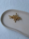 Broche Vintage - Motif Croix Stylisée