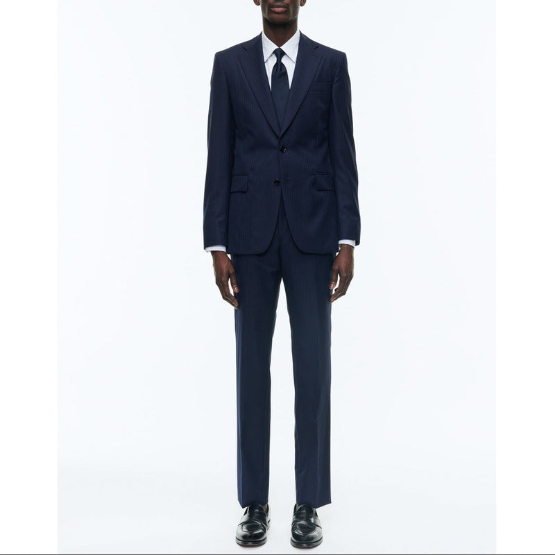 Traje 2 Piezas Rayas T/T Azul Marino - Azul Marino