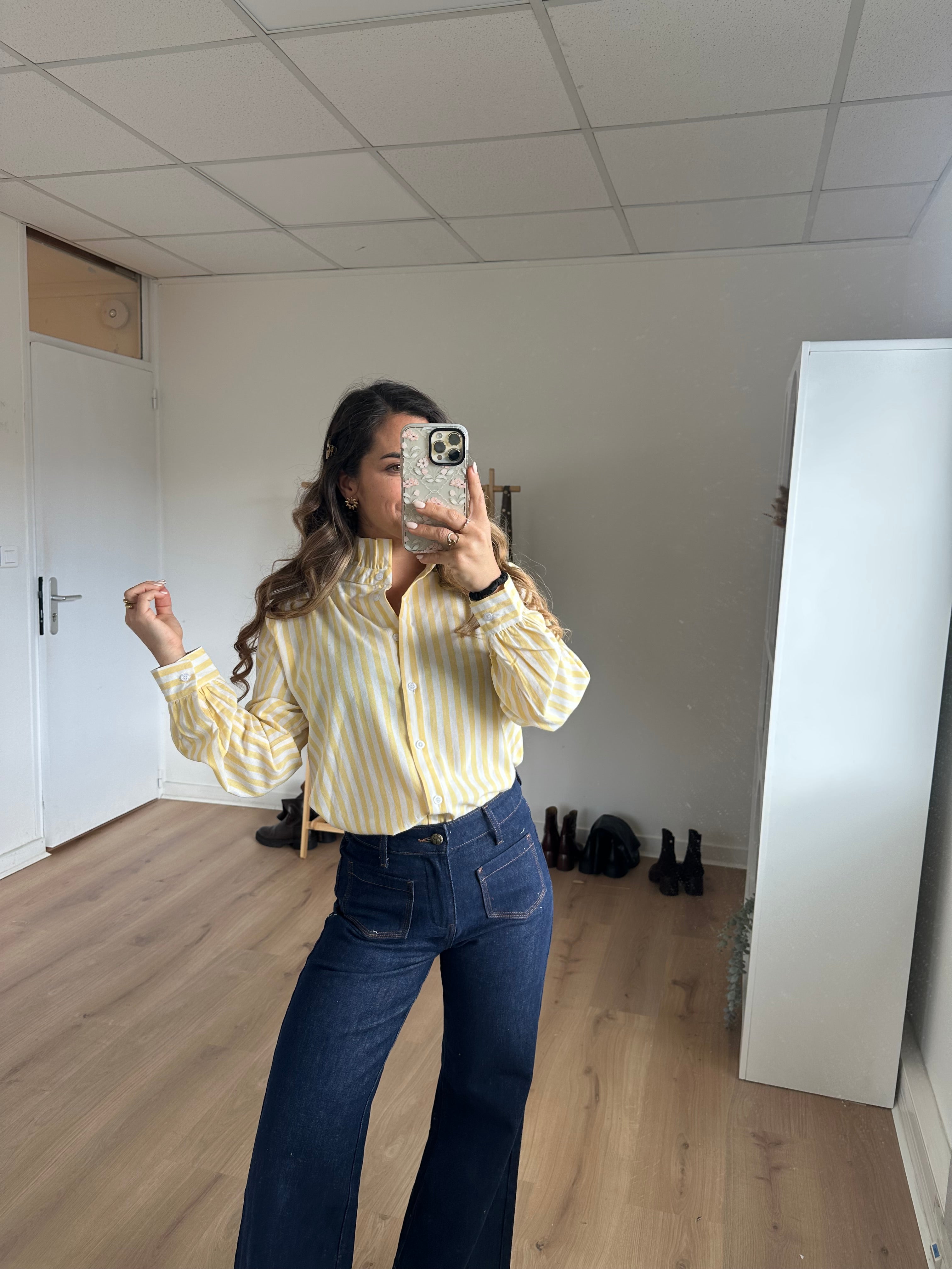Blouse À Rayures Colette Jaune