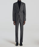 Fursac - 2 Piece Prince Of Wales S'130 Canvas Suit - Steel