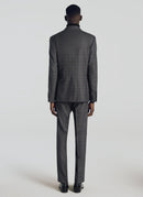 Fursac - 2 Piece Prince Of Wales S'130 Canvas Suit - Steel