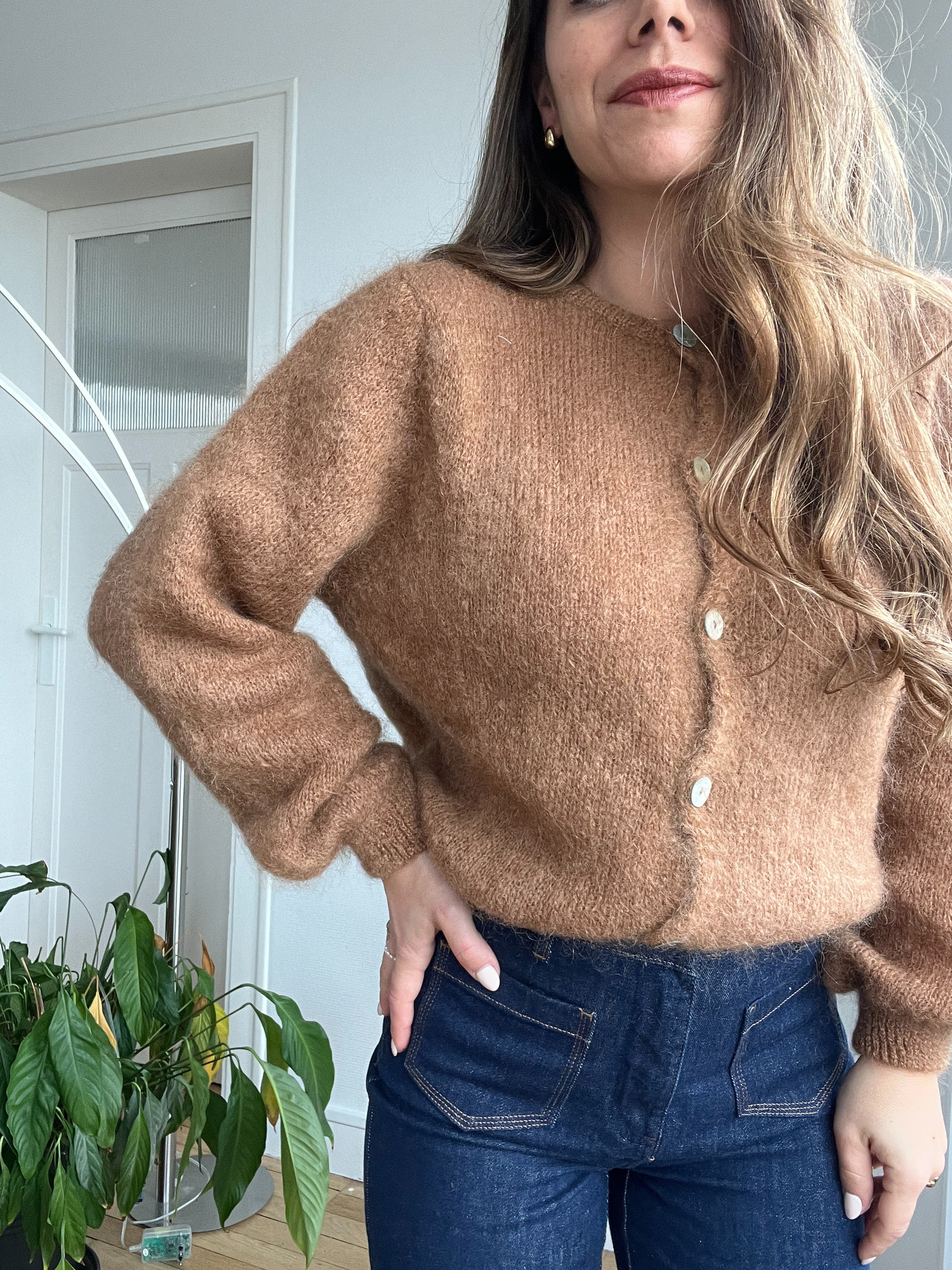 Maille En Laine Bianca Camel