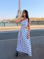 Robe Gaia - Blanc/Noir