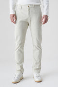 Clifton Slim Trousers - Marl Stone - Men