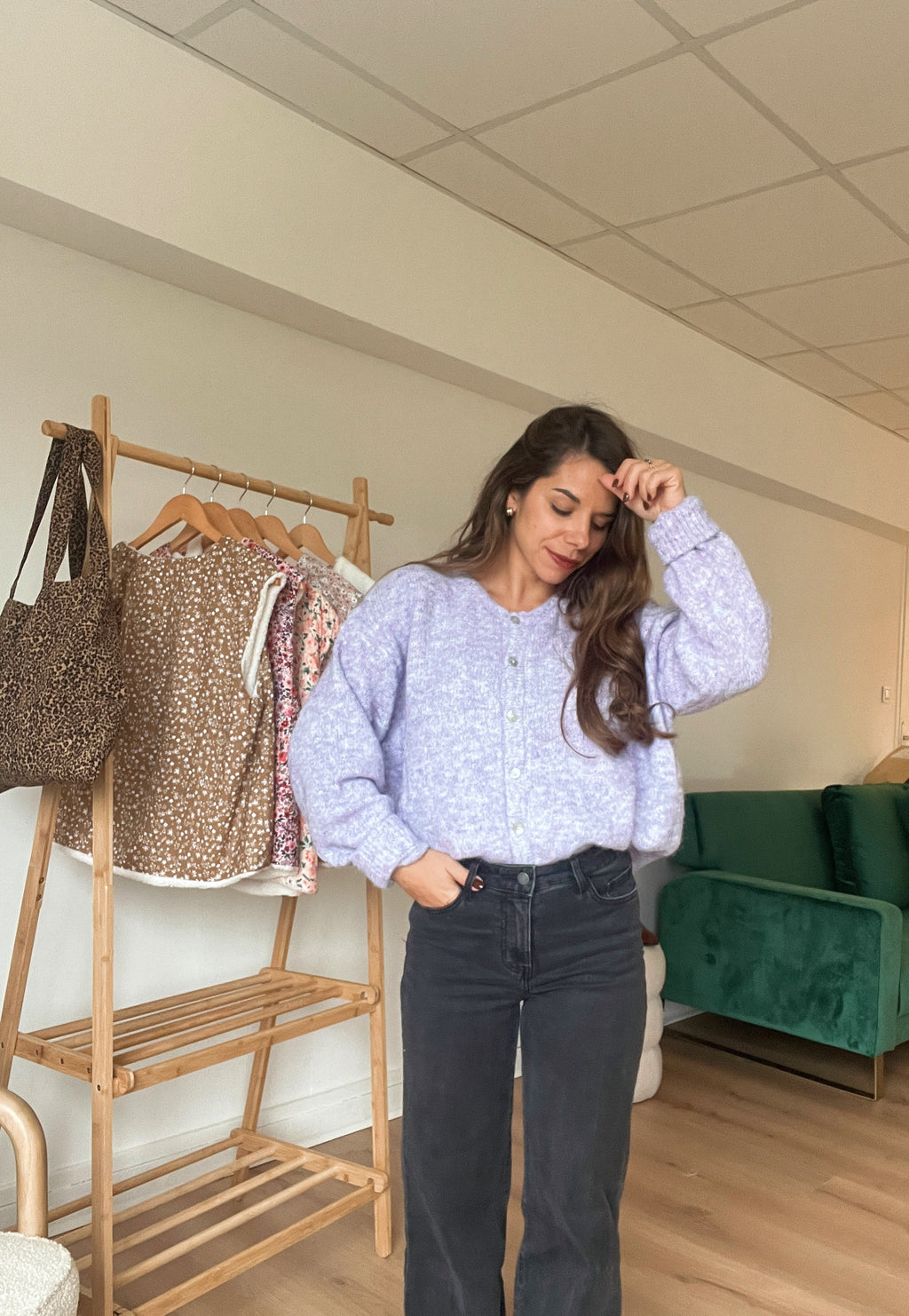 Charlie Cardigan Lila