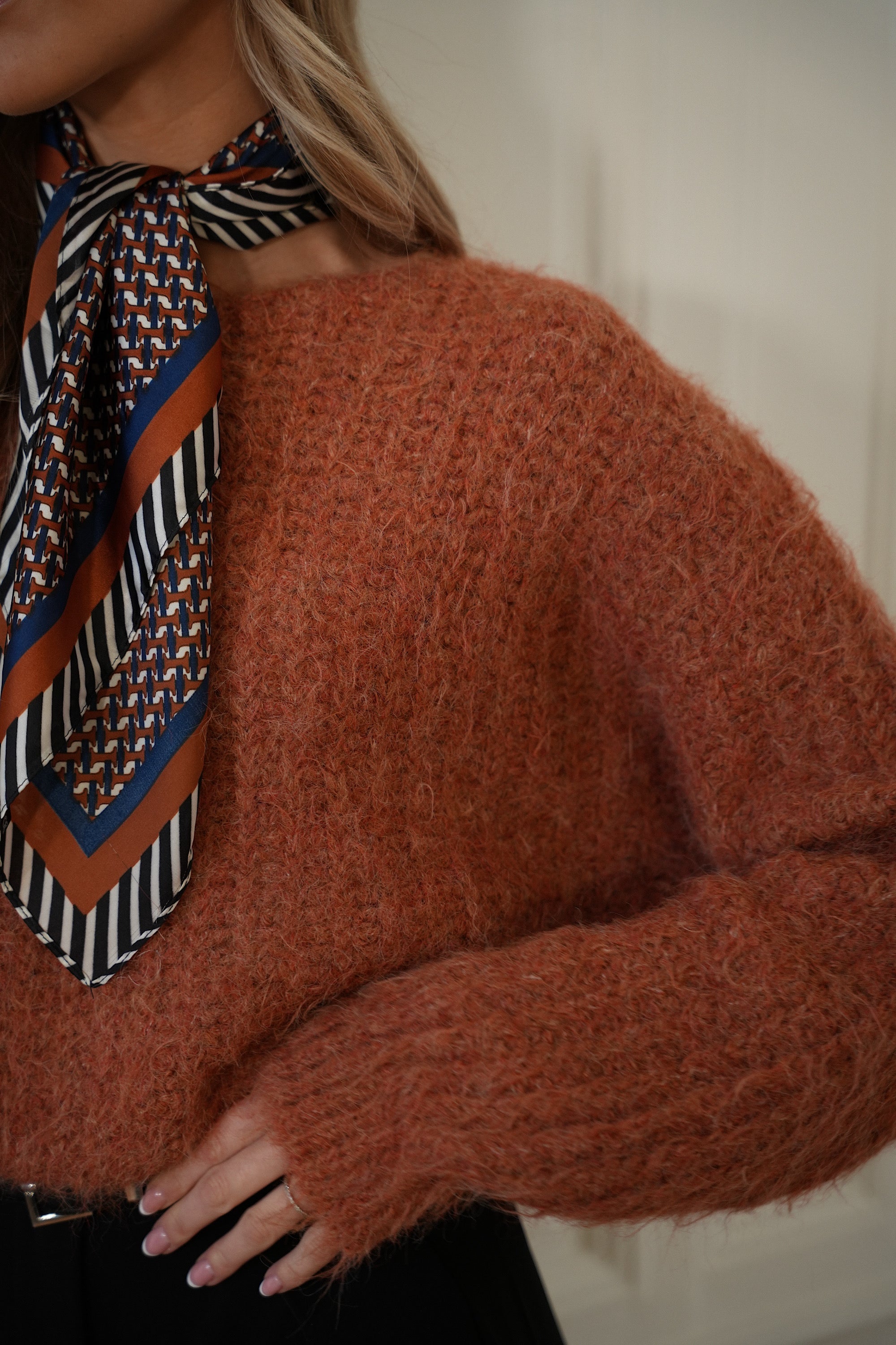 Pull Ample Lila - Terracotta