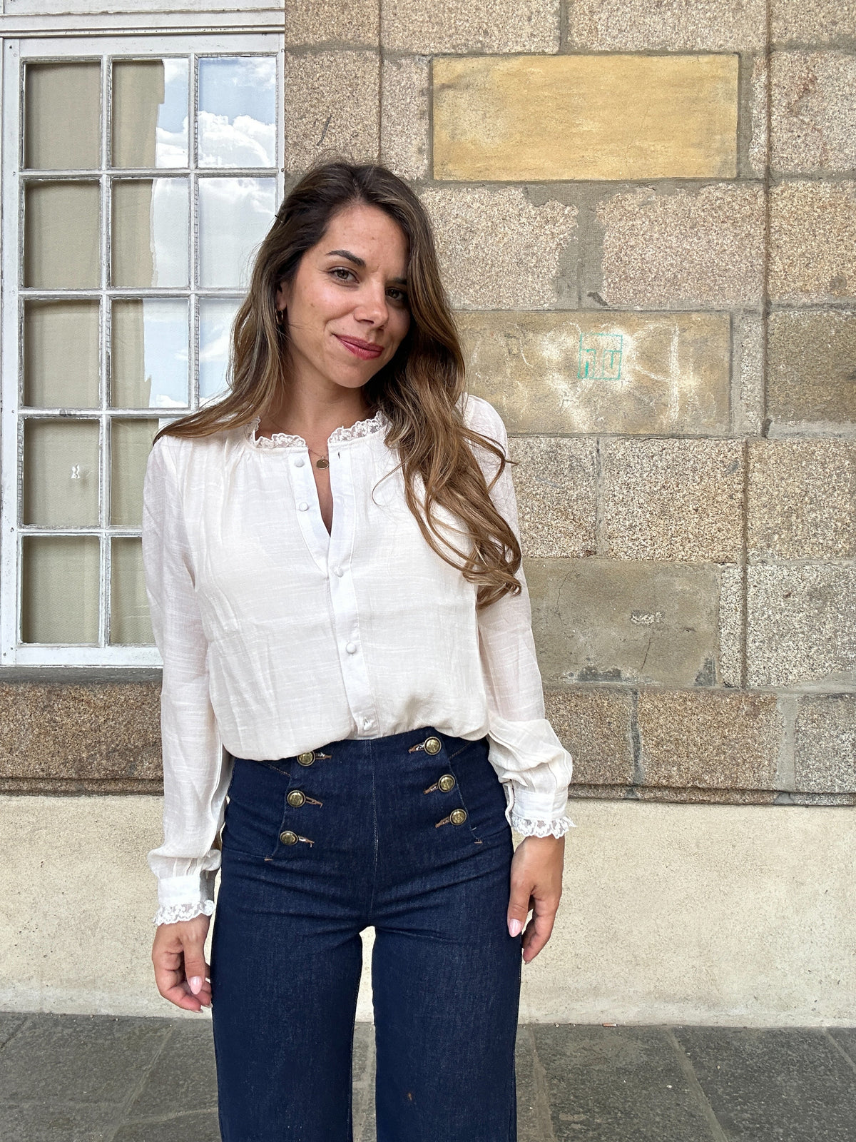 Victorine raw denim jeans