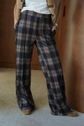 Sacha Check Trousers Black/Brown