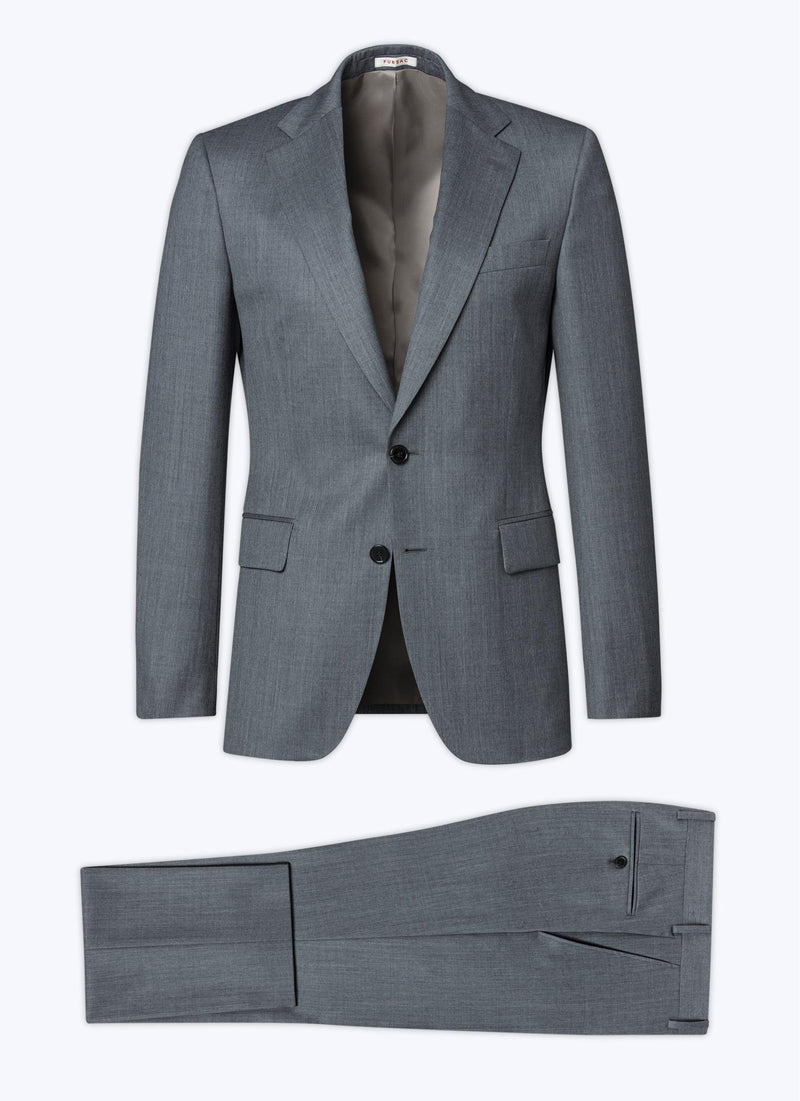 Fursac - 2 Piece Serge Unie Suit Grey - Quartz