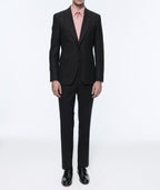 Fursac - 2-Piece Wool Flannel Striped Suit - Anthracite - Men