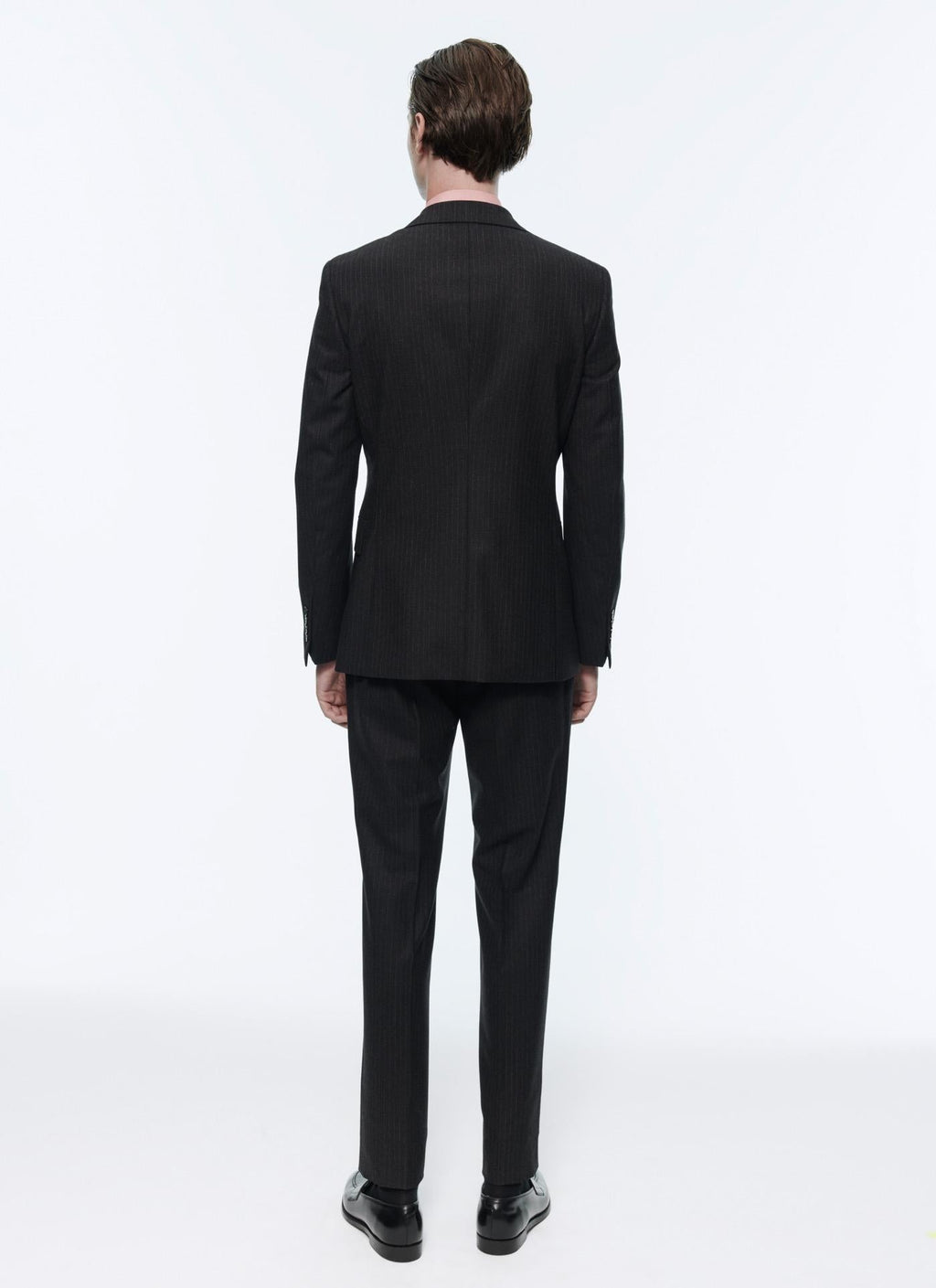 Fursac - 2-Piece Wool Flannel Striped Suit - Anthracite - Men