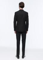 Fursac - 2-Piece Wool Flannel Striped Suit - Anthracite - Men