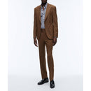 Fursac - 2-Piece Suit Toile Unie Caramel - Cognac