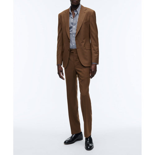 Fursac - Costume 2 Pièces Toile Unie Caramel - Cognac - Homme