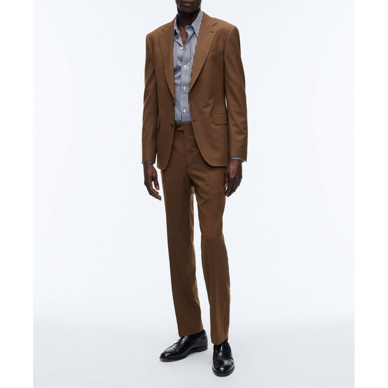 Fursac - Traje 2 Piezas Lona Lisa Caramelo - Coñac - Hombre