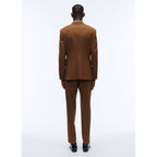 Fursac - Costume 2 Pièces Toile Unie Caramel - Cognac - Homme