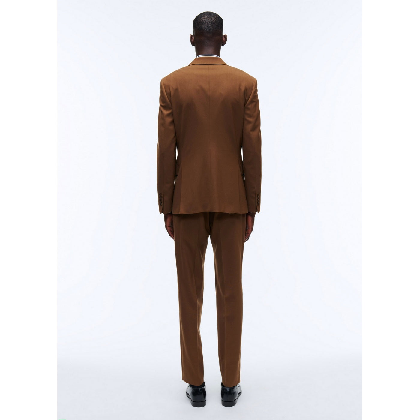 Fursac - Costume 2 Pièces Toile Unie Caramel - Cognac - Homme