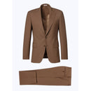 Fursac - 2-Piece Suit Toile Unie Caramel - Cognac