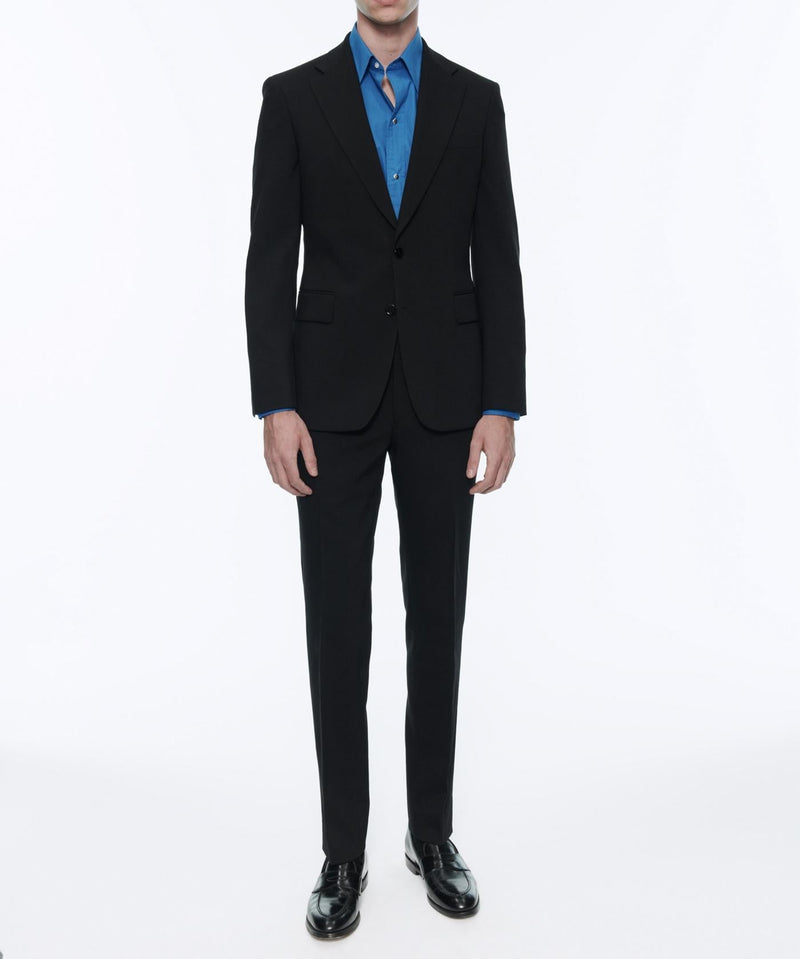 Fursac - Costume En Toile De Laine - Noir