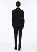Fursac - Costume En Toile De Laine - Noir